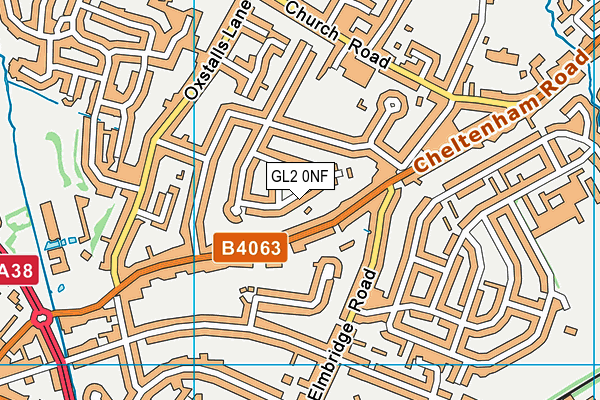 GL2 0NF map - OS VectorMap District (Ordnance Survey)