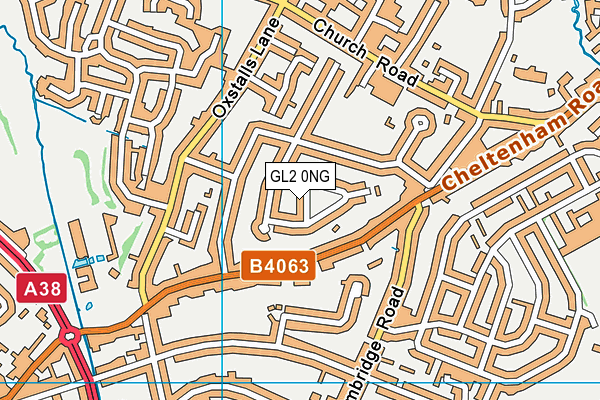 GL2 0NG map - OS VectorMap District (Ordnance Survey)