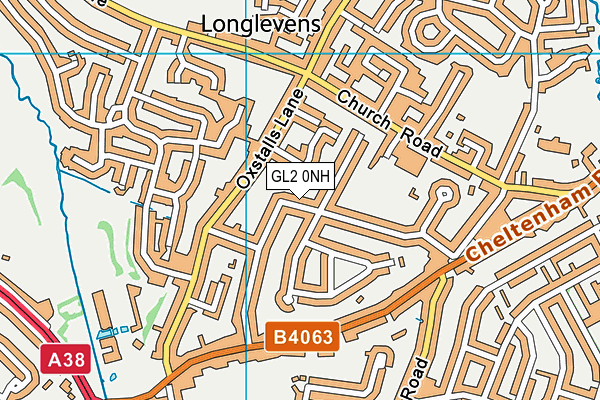 GL2 0NH map - OS VectorMap District (Ordnance Survey)