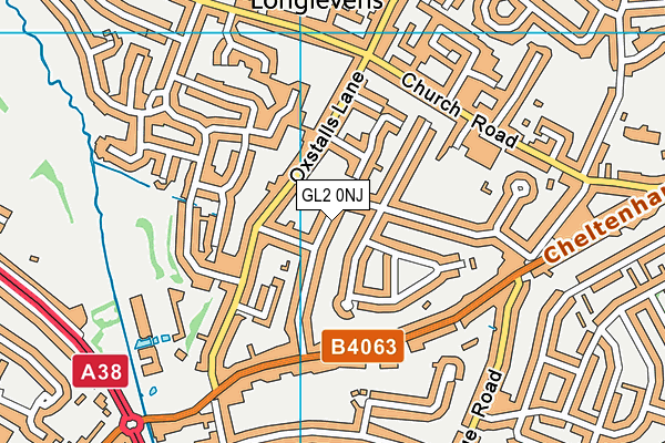 GL2 0NJ map - OS VectorMap District (Ordnance Survey)