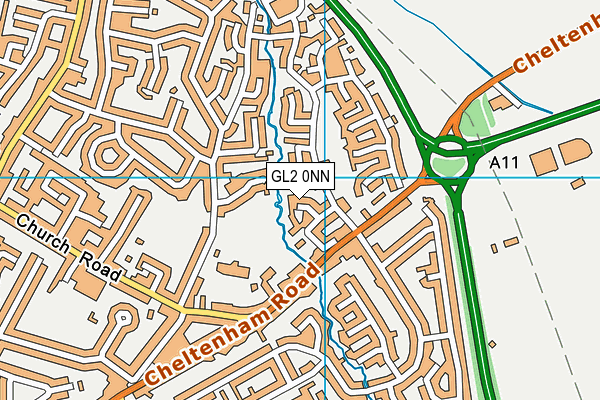 GL2 0NN map - OS VectorMap District (Ordnance Survey)