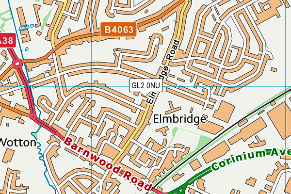 GL2 0NU map - OS VectorMap District (Ordnance Survey)