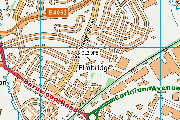 Elmbridge Primary School map (GL2 0PE) - OS VectorMap District (Ordnance Survey)
