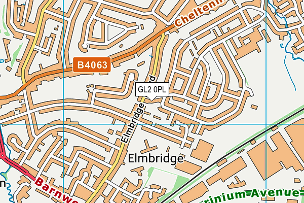 GL2 0PL map - OS VectorMap District (Ordnance Survey)