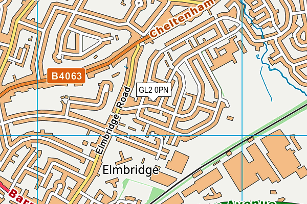 GL2 0PN map - OS VectorMap District (Ordnance Survey)