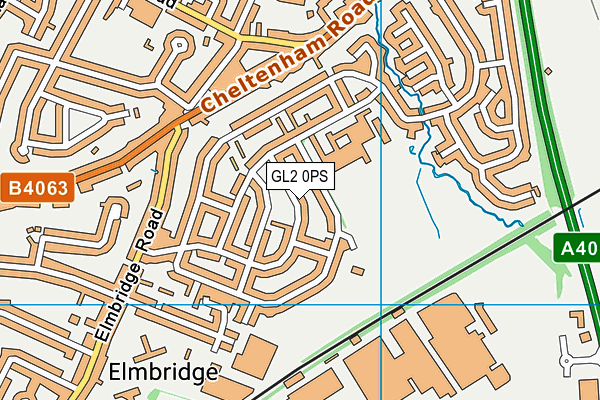 GL2 0PS map - OS VectorMap District (Ordnance Survey)