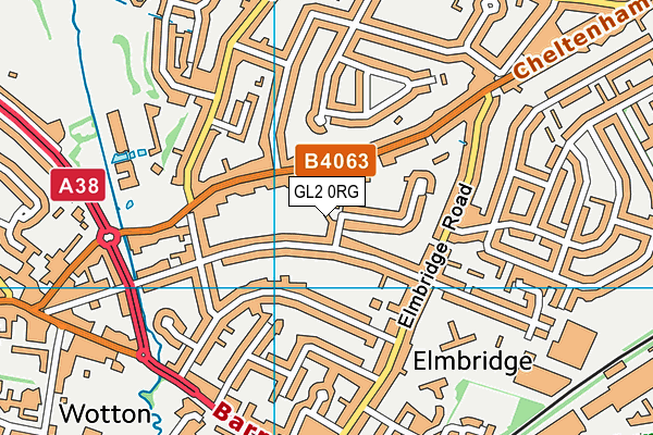 GL2 0RG map - OS VectorMap District (Ordnance Survey)