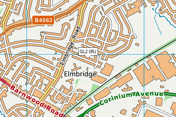 GL2 0RJ map - OS VectorMap District (Ordnance Survey)