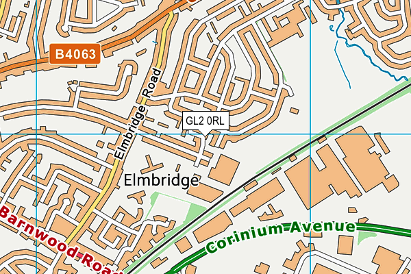 GL2 0RL map - OS VectorMap District (Ordnance Survey)