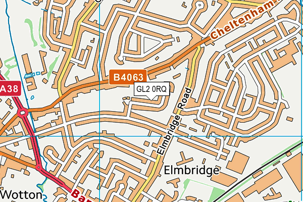 GL2 0RQ map - OS VectorMap District (Ordnance Survey)