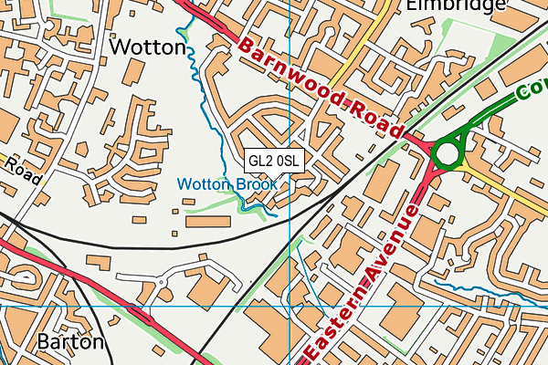 GL2 0SL map - OS VectorMap District (Ordnance Survey)