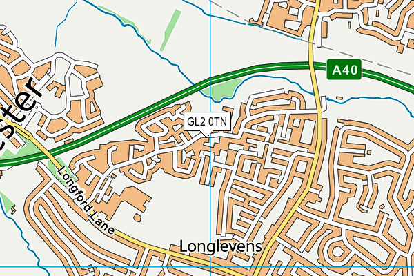 GL2 0TN map - OS VectorMap District (Ordnance Survey)