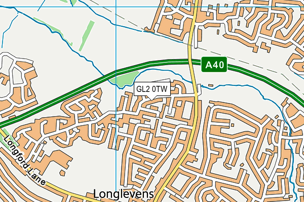 GL2 0TW map - OS VectorMap District (Ordnance Survey)