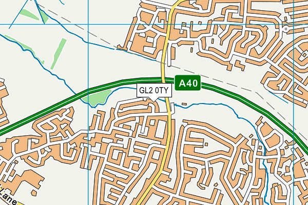 GL2 0TY map - OS VectorMap District (Ordnance Survey)