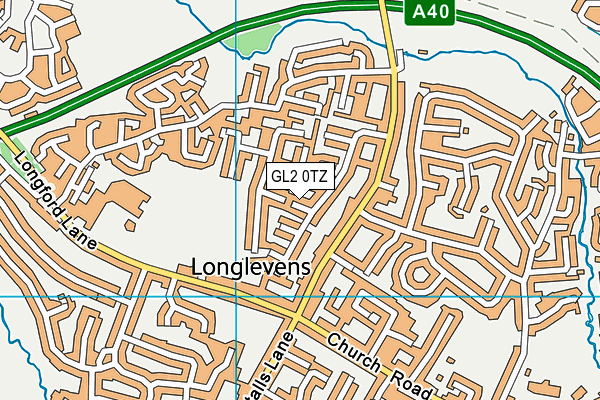 GL2 0TZ map - OS VectorMap District (Ordnance Survey)