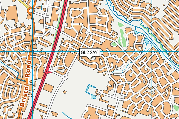 GL2 2AY map - OS VectorMap District (Ordnance Survey)