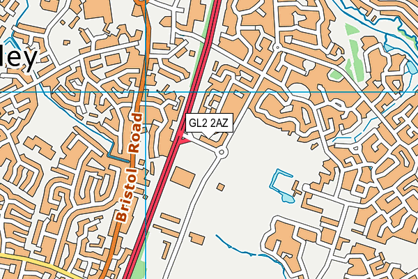 GL2 2AZ map - OS VectorMap District (Ordnance Survey)