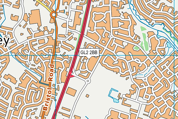 GL2 2BB map - OS VectorMap District (Ordnance Survey)