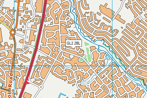 GL2 2BL map - OS VectorMap District (Ordnance Survey)