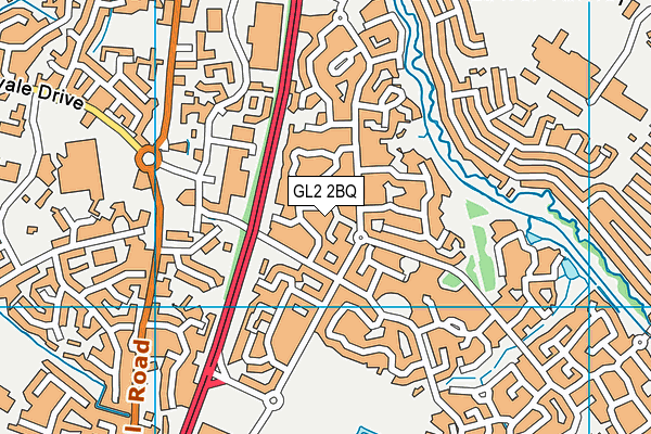GL2 2BQ map - OS VectorMap District (Ordnance Survey)