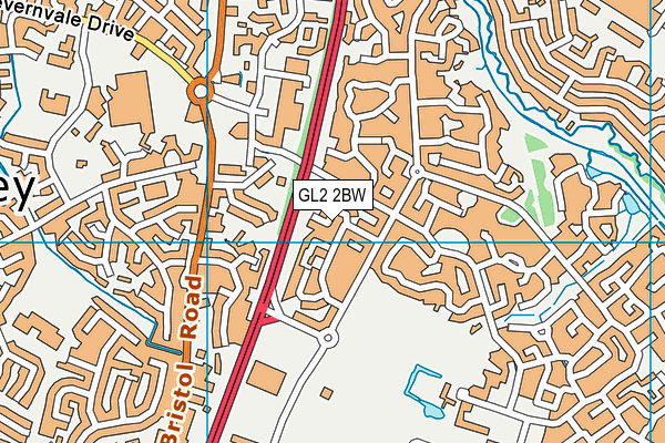 GL2 2BW map - OS VectorMap District (Ordnance Survey)