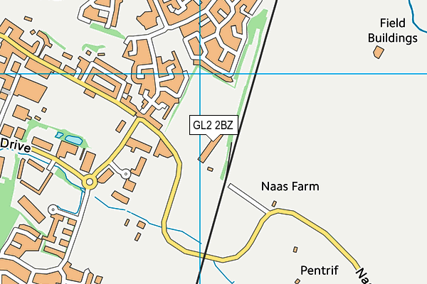 GL2 2BZ map - OS VectorMap District (Ordnance Survey)