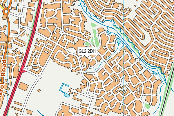 GL2 2DH map - OS VectorMap District (Ordnance Survey)