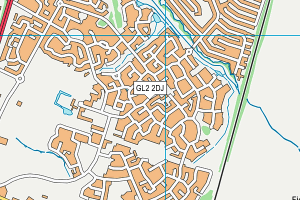 GL2 2DJ map - OS VectorMap District (Ordnance Survey)