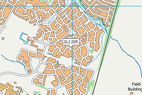 GL2 2DR map - OS VectorMap District (Ordnance Survey)