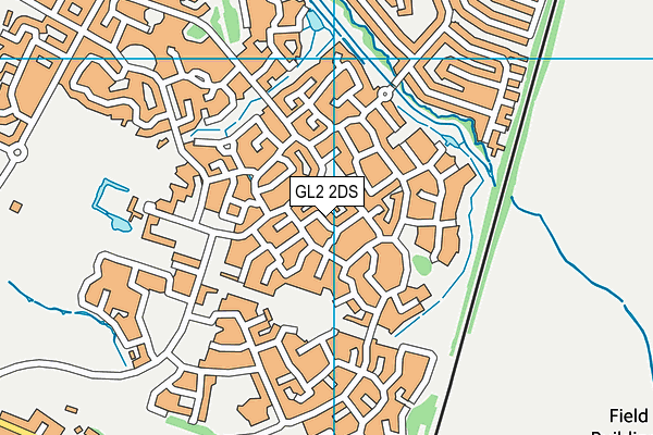 GL2 2DS map - OS VectorMap District (Ordnance Survey)