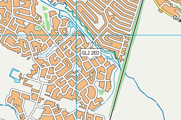 GL2 2ED map - OS VectorMap District (Ordnance Survey)