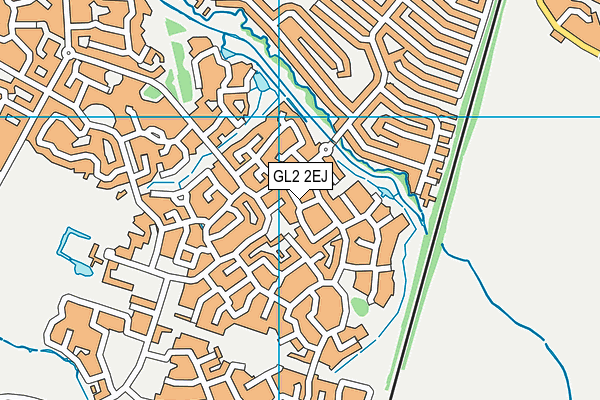 GL2 2EJ map - OS VectorMap District (Ordnance Survey)
