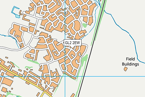 GL2 2EW map - OS VectorMap District (Ordnance Survey)