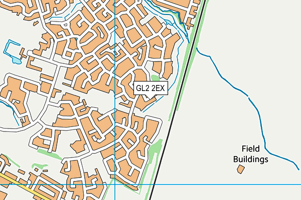 GL2 2EX map - OS VectorMap District (Ordnance Survey)