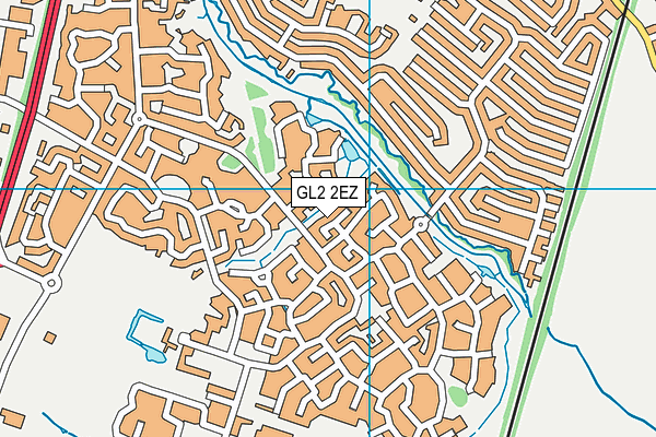 GL2 2EZ map - OS VectorMap District (Ordnance Survey)