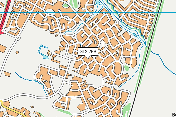 GL2 2FB map - OS VectorMap District (Ordnance Survey)
