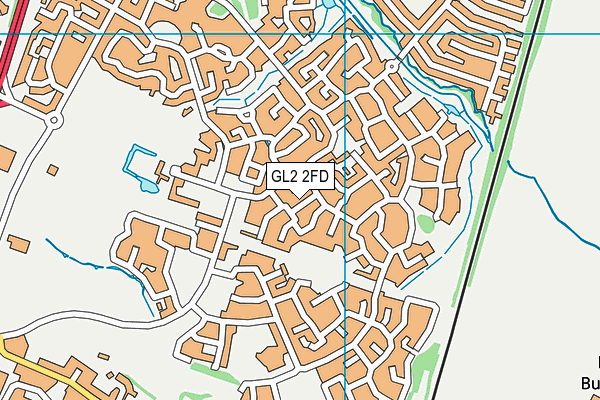 GL2 2FD map - OS VectorMap District (Ordnance Survey)