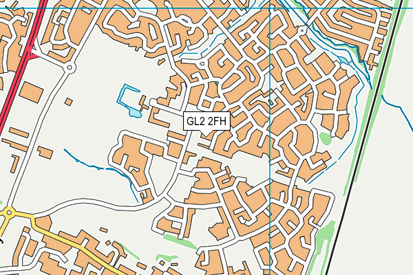 GL2 2FH map - OS VectorMap District (Ordnance Survey)