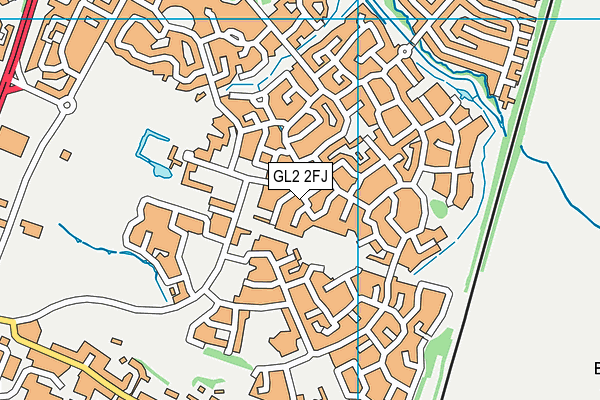 GL2 2FJ map - OS VectorMap District (Ordnance Survey)