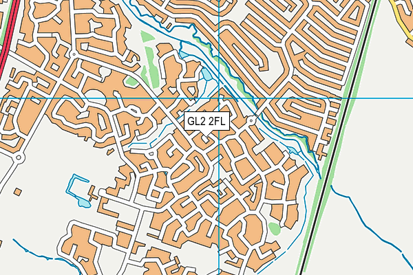 GL2 2FL map - OS VectorMap District (Ordnance Survey)