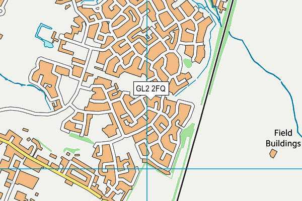 GL2 2FQ map - OS VectorMap District (Ordnance Survey)