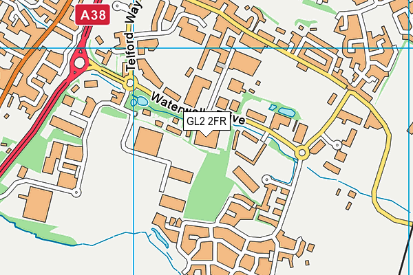 GL2 2FR map - OS VectorMap District (Ordnance Survey)