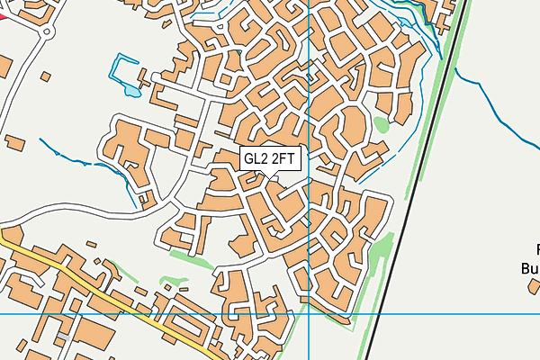 GL2 2FT map - OS VectorMap District (Ordnance Survey)