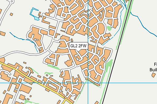 GL2 2FW map - OS VectorMap District (Ordnance Survey)