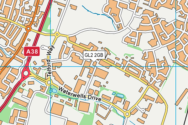 GL2 2GB map - OS VectorMap District (Ordnance Survey)