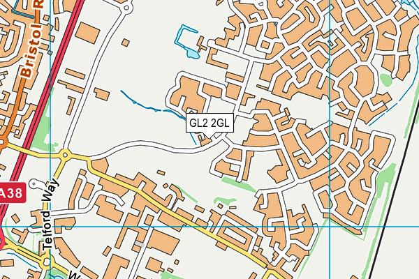 GL2 2GL map - OS VectorMap District (Ordnance Survey)