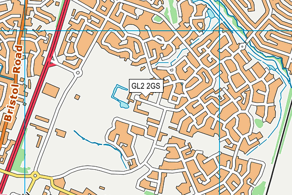 GL2 2GS map - OS VectorMap District (Ordnance Survey)