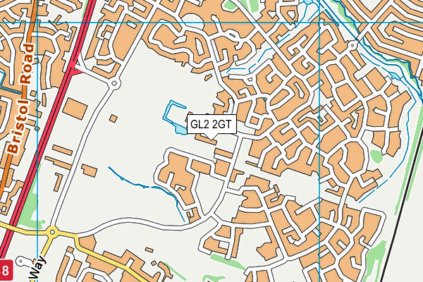 GL2 2GT map - OS VectorMap District (Ordnance Survey)