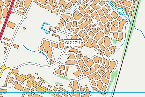 GL2 2GU map - OS VectorMap District (Ordnance Survey)