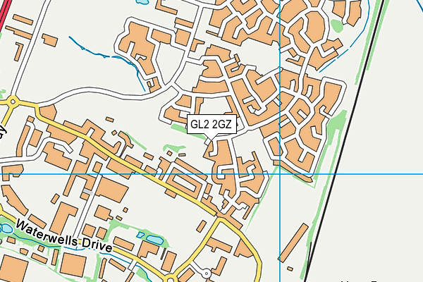 GL2 2GZ map - OS VectorMap District (Ordnance Survey)